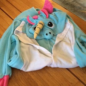 BLUE FLEECE UNICORN ONSIE